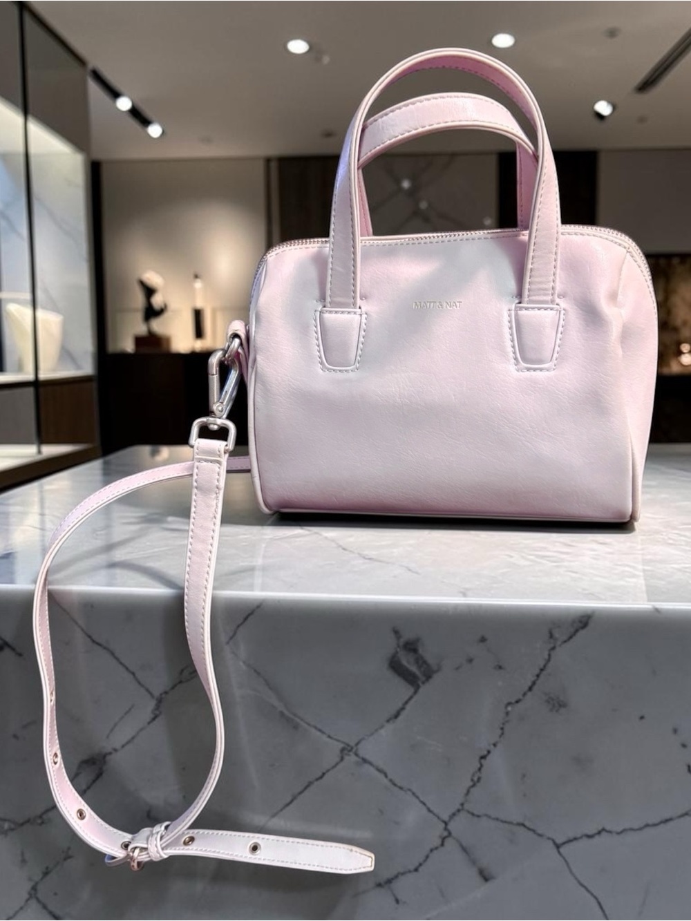 Matt & Nat Pale Liliac Crossbody with Removable Strap
